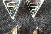 2x  silver earrings