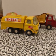 Pair of mini Tonka trucks