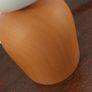 Fabulous Ceramic and Wood "TWO" Vase by the Danish Design Company Kristina Dam Studio, Copenhagen, Excellent Condition, Monochromatic Scandi Minimalism at its Best Image 10