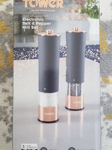 Electronic Salt & Pepper Mill Set