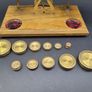 Antique Brass Postal Scales & Weights Warranted Accurate Desk Scales Image 6