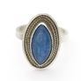 925 Vintage Sterling Silver Marquise Kyanite Ring Image 3