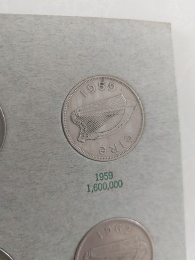 irish coin folder included mule halfcrown