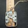Real Moonstone and White Quartz necklace Image 2