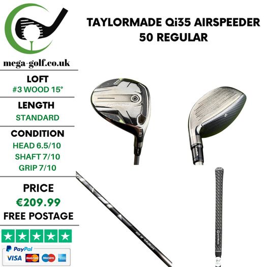 Taylormade Qi35 #3 Wood 15 Degree / Airspeeder 50 Regular