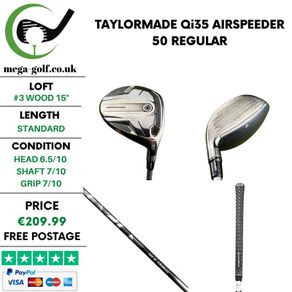 Taylormade Qi35 #3 Wood 15 Degree / Airspeeder 50 Regular