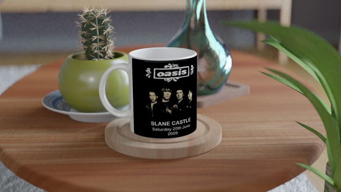 Oasis Slane Castle Ireland 2009 11oz Ceramic Mug
