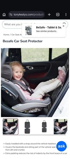 Be safe Car Seat protetor