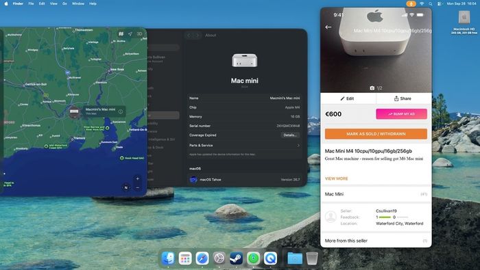 Mac Mini M4 10cpu/10gpu/16gb/256gb