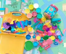Large Play Doh Bundle with trolley bag