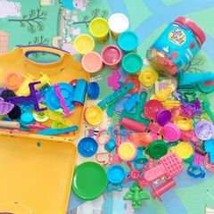 Large Play Doh Bundle with trolley bag