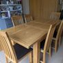 Solid wood dining table + chairs additional Image 2