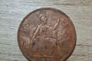 Great Britain UK 1965 One Penny Elizabeth II Coin - free standard postage