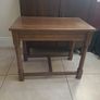 Solid Oak Coffee Table and Side Table Image 4
