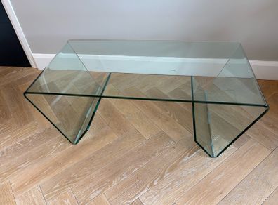 Glass coffee table
