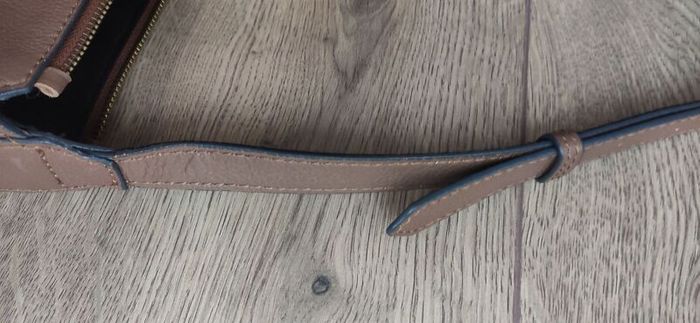 Next Tan Brown Genuine Leather Crossbody Bag