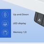 Electric Standing Desk, 120 x 60 cm Height Adjustable Image 3
