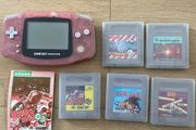 Nintendo Gameboy Advance AGB-001 Milky Pink + Orignal Games