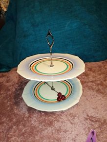 Vintage Royal Falcon Warf cake stand