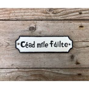 Cead Mile Failte Small  Rectangle  Italics  HS50