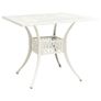 5 Piece Bistro Set Cast Aluminium White Image 9