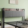 Double Bed Frames with Wooden Storage Image 4