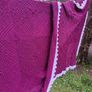 large vintage knitted blanket Image 3