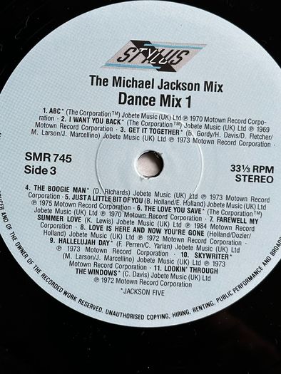 Michael Jackson original 1987 release double gatefold the Michael Jackson mix double vinyl in vg condition