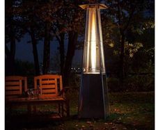 Outdoor heater Stainless Steel Pyramid Style 13kw Propane Burner with cover