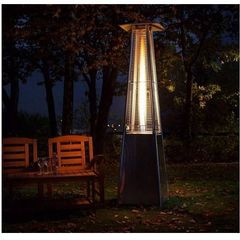 Outdoor heater Stainless Steel Pyramid Style 13kw Propane Burner with cover