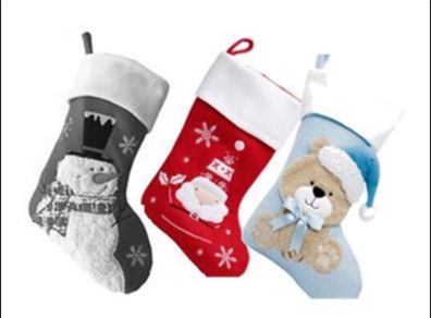 Christmas Stocking, Santa Sack & Teddies