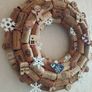 Recycled Wine Cork Wreath. Image 3
