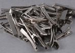 DIY Silver Alligator Hair Clips (10 pieces)