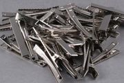 DIY Silver Alligator Hair Clips (10 pieces)
