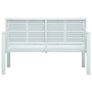 Garden Bench 120 cm HDPE White Wood Look Image 5