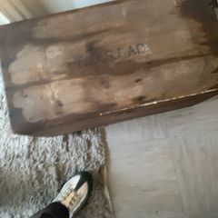 Two vintage storage boxes/trunks one contains original materials/survival equipment all intact can send further videos and pics when requested