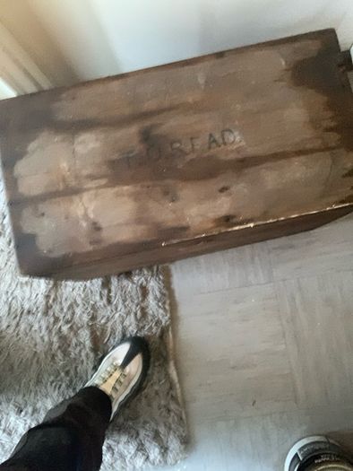 Two vintage storage boxes/trunks one contains original materials/survival equipment all intact can send further videos and pics when requested