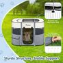 Foldable Pet Playpen, Cat Dog Playpen, Portable Dog Cage Exercise Kennel Crate with Waterproof Oxford, Puppy Pen Indoor Outdoors Pet Tent Fence 80x60x55cm Image 7