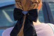 PRADA bow hairclip