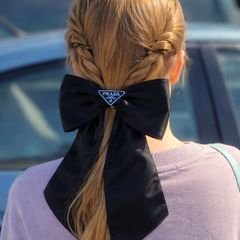 PRADA bow hairclip
