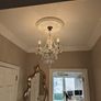 Ceiling lights. 2 Chandelier lights with 3 bulbs in each. Image 3