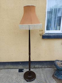 Vintage Mahogany Floor Lamp