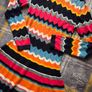 Boboli Chevron Zig-Zag & Striped Knit Dress Image 2