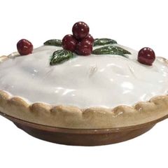 Ceramic   Cherry Pie Baking Serving Dish