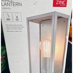 2 Zinc Outdoor Minerva Wall Lanterns (Brand New in Boxes)