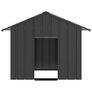 Dog House with Roof 131x101x102 cm Galvanised Steel Image 3