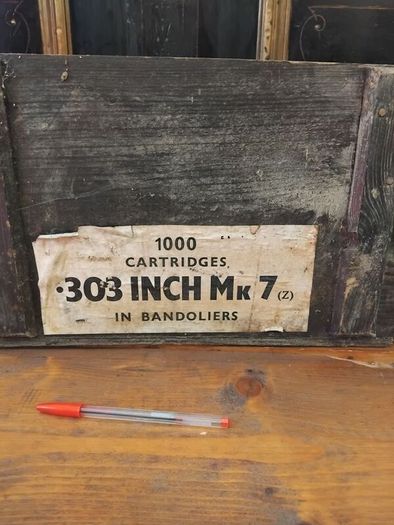Vintage Wood Ammo Box