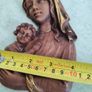 WOOD CARVED Italian Wall Madonna and Child Vintage Catholic Religious Wall Art Mary and Jesus Midcentury Image 4