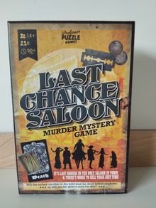 Last Chance Saloon Murder Mystery Game Professor Puzzle BRAND NEW