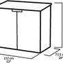 Store it Out Nova Outdoor Garden Storage Shed, 32 x 71.5 x 113.5 cm, Dark Grey with Light Grey Lid Image 2